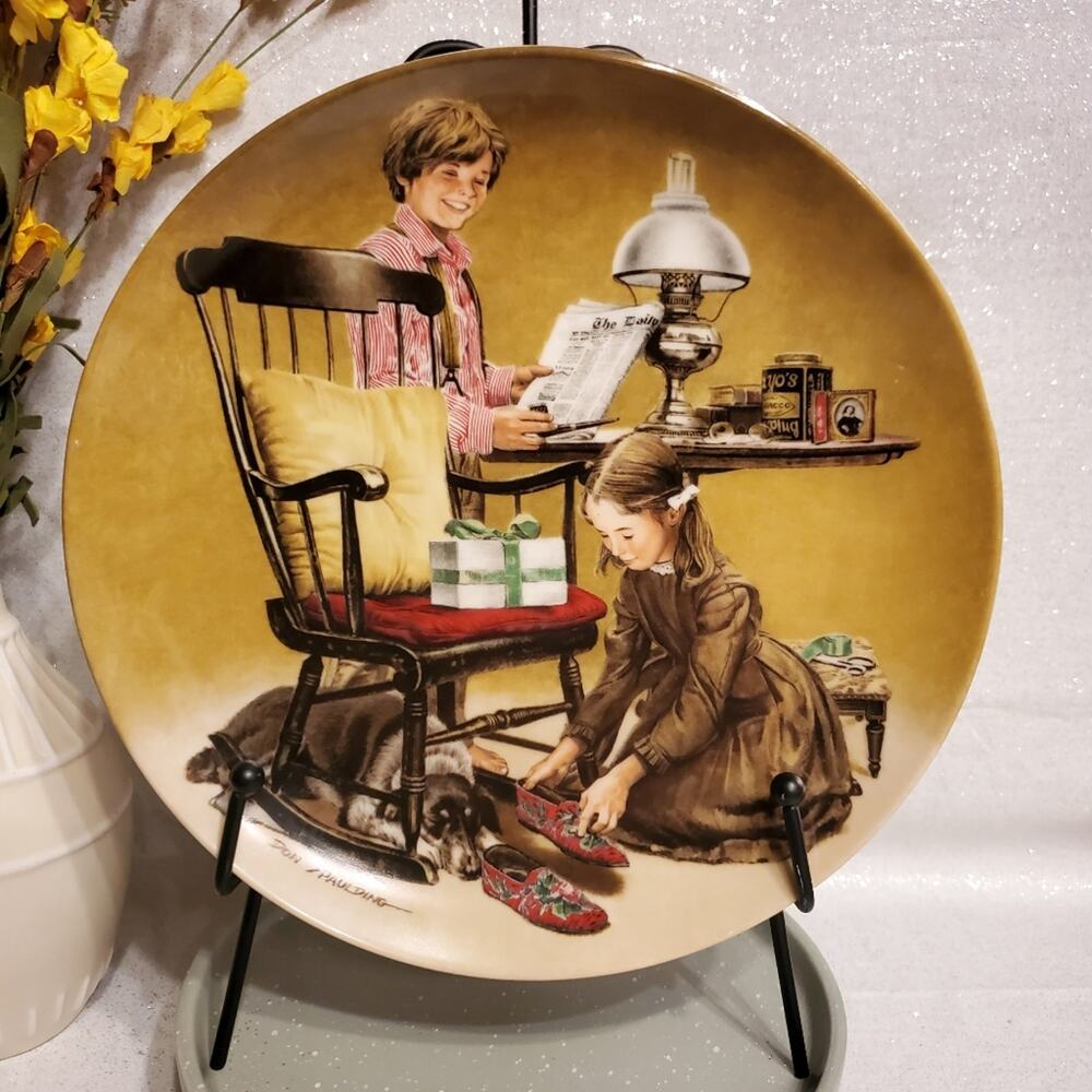 Edwin M. Knowles Collector's Plate "Father's Day" 1982